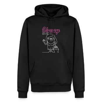 Vacay Mode Cool Vacation Line Arts Designs - Männer Premium Bio Hoodie - Schwarz - Vorne - Nico (187cm)