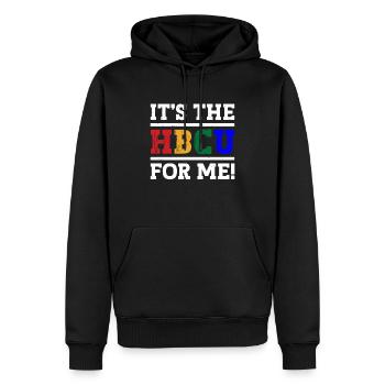 Hbcu Clothing Historic Black College - Sweat à capuche Premium bio Homme - noir - Devant - Nico (187cm)