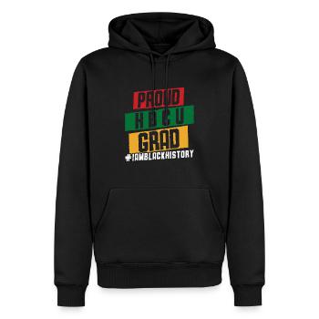 Hbcu Clothing Historic Black College - Sweat à capuche Premium bio Homme - noir - Devant - Nico (187cm)