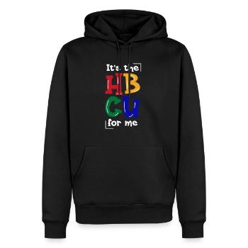Hbcu Clothing Historic Black College - Sweat à capuche Premium bio Homme - noir - Devant - Nico (187cm)