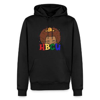 Hbcu Clothing Historic Black College - Sweat à capuche Premium bio Homme - noir - Devant - Nico (187cm)