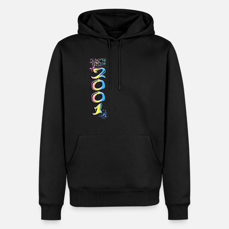 Édition limitée 2001 Graffiti - Sweat à capuche Premium bio Homme - noir