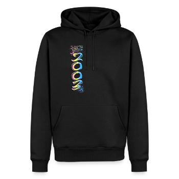 Limited Edition 2003 Graffiti - Men’s Premium Organic Hoodie - black - Front - Nico (187cm)