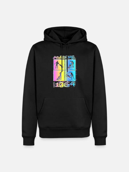 Awesome since 1964. Agility, Hundetraining - Men’s Premium Organic Hoodie - black