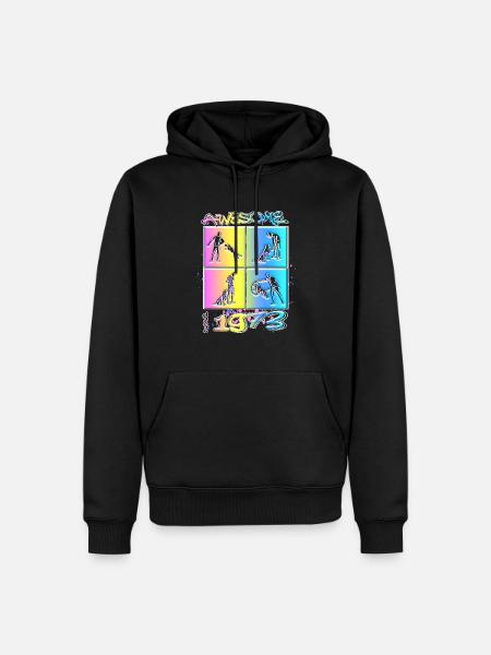 Awesome since 1973. Agility, Hundetraining - Men’s Premium Organic Hoodie - black