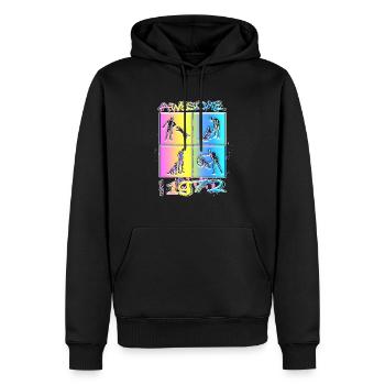 Awesome since 1972. Agility, Hundetraining - Men’s Premium Organic Hoodie - black - Front - Nico (187cm)