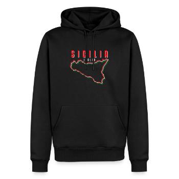 Sizilien flagge Sizilien Palermo Italien - Männer Premium Bio Hoodie - Schwarz - Vorne - Nico (187cm)