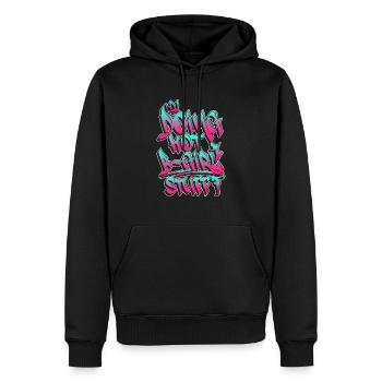 Faire des trucs chauds de B-Girl - Breakdance Hip Hop - Sweat à capuche Premium bio Homme - noir - Devant - Nico (187cm)