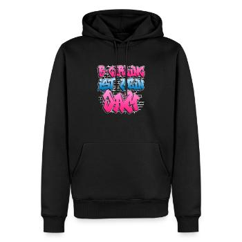 B-Girling Ist Mein Jam - Breakdance Breakdancer - Männer Premium Bio Hoodie - Schwarz - Vorne - Nico (187cm)