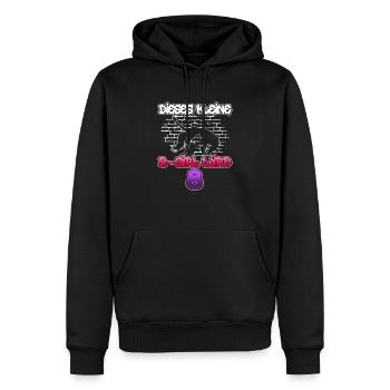 Dieses Kleine B-Girl Wird 8 - Breakdance - Männer Premium Bio Hoodie - Schwarz - Vorne - Nico (187cm)