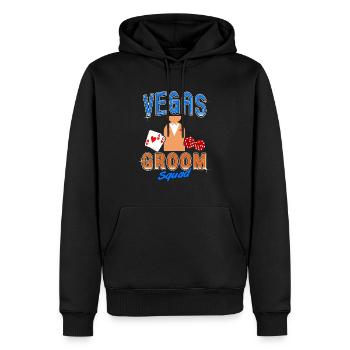 Vegas Groom Squad Retro Vegas Wedding T-Shirt - Männer Premium Bio Hoodie - Schwarz - Vorne - Nico (187cm)