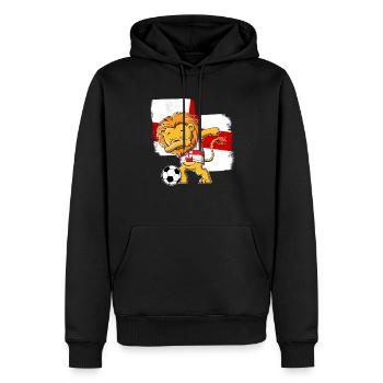 England Football Patriotic English Dabbing Lion So - Men’s Premium Organic Hoodie - black - Front - Nico (187cm)