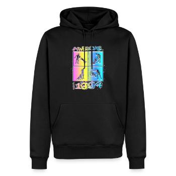 Awesome since 1994. Agility, Hundetraining - Men’s Premium Organic Hoodie - black - Front - Nico (187cm)