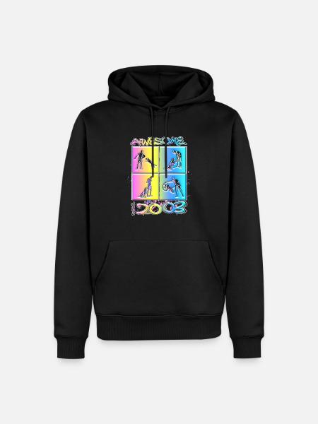 Awesome since 2003. Agility, Hundetraining - Men’s Premium Organic Hoodie - black