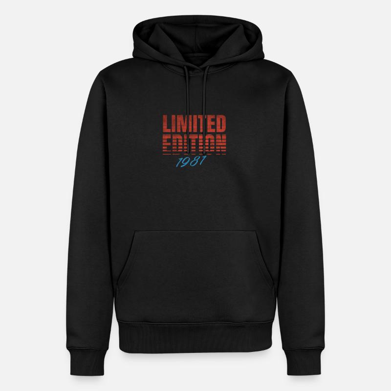 Edition Limitée Millésime 1981 - Sweat à capuche Premium bio Homme - noir