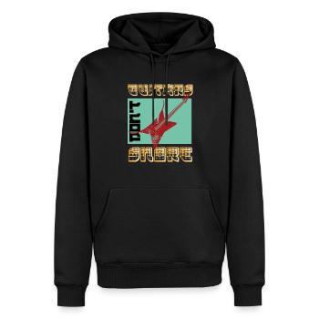 Lustiges E-Gitarren Spruch Motiv und Gitarrist - Männer Premium Bio Hoodie - Schwarz - Vorne - Nico (187cm)