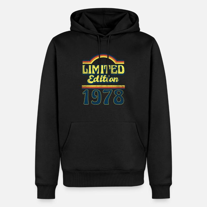 Edition Limitée 1978 Millésime - Sweat à capuche Premium bio Homme - noir