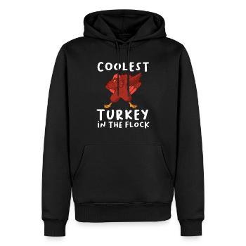 Coolste Türkei in der Herde Kleinkind Jungen Thanksgiv - Männer Premium Bio Hoodie - Schwarz - Vorne - Nico (187cm)