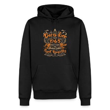 Dezember 1965 | Limitierte Auflage - Männer Premium Bio Hoodie - Schwarz - Vorne - Nico (187cm)