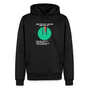 Guitariste électrique Guitariste Guitariste Rock Lustig - Sweat à capuche Premium bio Homme - noir - Devant - Nico (187cm)