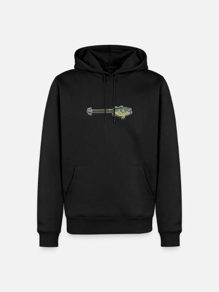 Guitare basse - Guitariste basse Basse - Sweat à capuche Premium bio Homme - noir