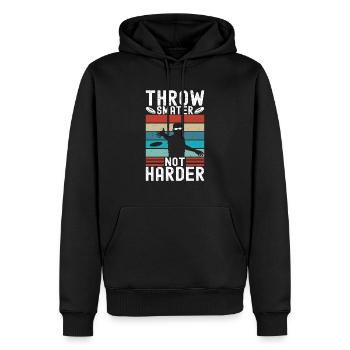 Disc Golf Disc Golfer - Men’s Premium Organic Hoodie - black - Front - Nico (187cm)