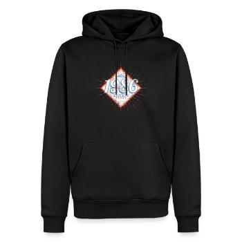 Edition Limitée Millésime 1986 - Sweat à capuche Premium bio Homme - noir - Devant - Nico (187cm)