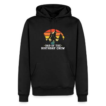 Bigfoot Party fournit le père de l’équipe d’anniversaire - Sweat à capuche Premium bio Homme - noir - Devant - Nico (187cm)