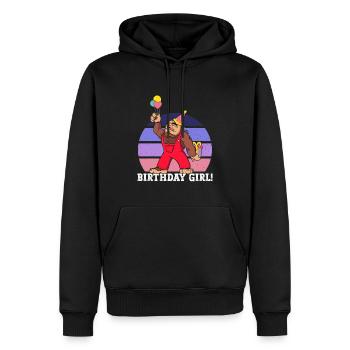 Bigfoot Party Supplies Birthday Girl Sasquatch - Männer Premium Bio Hoodie - Schwarz - Vorne - Nico (187cm)