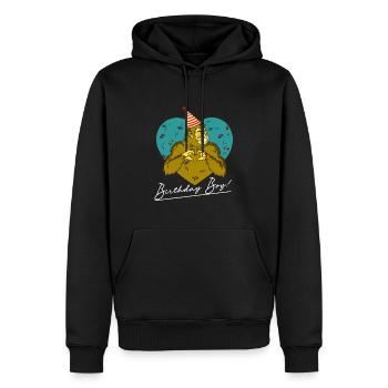 Bigfoot Party fournit Birthday Boy Sasquatch - Sweat à capuche Premium bio Homme - noir - Devant - Nico (187cm)