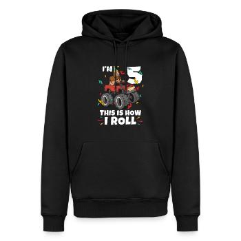 Bigfoot Party Supplies I’m 3 C’est comme ça que je roule - Sweat à capuche Premium bio Homme - noir - Devant - Nico (187cm)