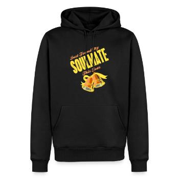 Just Found My Soulmate This Year Retro Soulmate - Männer Premium Bio Hoodie - Schwarz - Vorne - Nico (187cm)