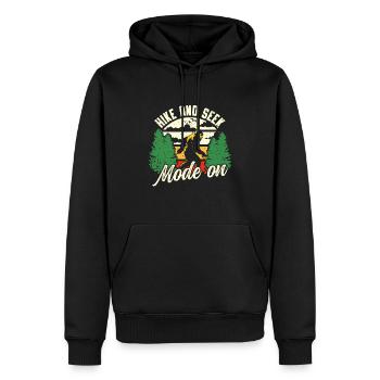 Bigfoot Party Supplies Hike And Seek Mode On - Männer Premium Bio Hoodie - Schwarz - Vorne - Nico (187cm)