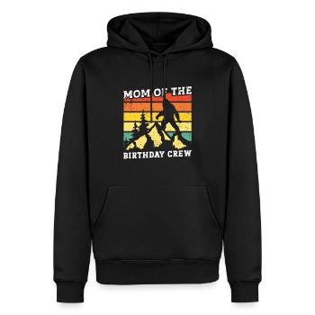 Bigfoot Party fournit l’équipe de maman de l’anniversaire - Sweat à capuche Premium bio Homme - noir - Devant - Nico (187cm)