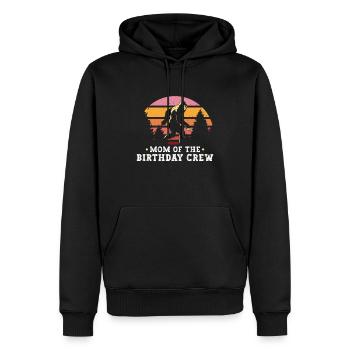 Bigfoot Party fournit l’équipe de maman de l’anniversaire - Sweat à capuche Premium bio Homme - noir - Devant - Nico (187cm)