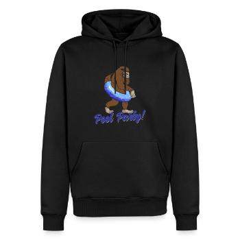 Bigfoot Party Supplies Sasquatch Pool Party - Männer Premium Bio Hoodie - Schwarz - Vorne - Nico (187cm)