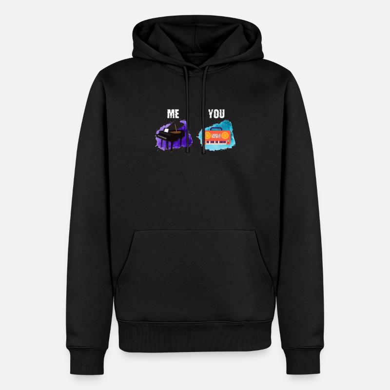 Ich Du - Pianiste Pianiste - Sweat à capuche Premium bio Homme - noir