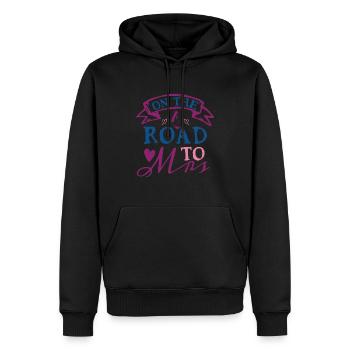 Auf dem Weg zu Frau - Männer Premium Bio Hoodie - Schwarz - Vorne - Nico (187cm)
