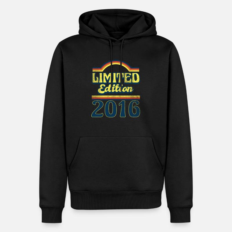 Edition Limitée Millésime 2016 - Sweat à capuche Premium bio Homme - noir