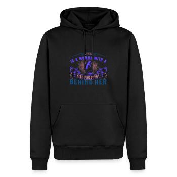 Eine Braut ist eine Frau mit einer guten Aussicht auf - Männer Premium Bio Hoodie - Schwarz - Vorne - Nico (187cm)