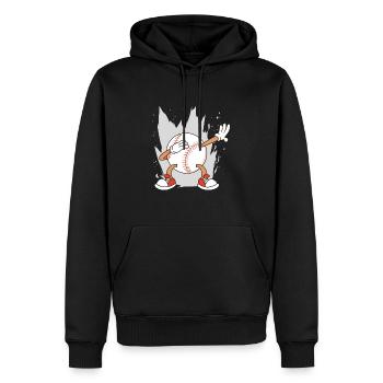 Baseball Dabbing Baseball Lovers Baseball Players - Men’s Premium Organic Hoodie - black - Front - Nico (187cm)