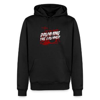Drumming The Drummer - drums Rock Drummer - Men’s Premium Organic Hoodie - black - Front - Nico (187cm)