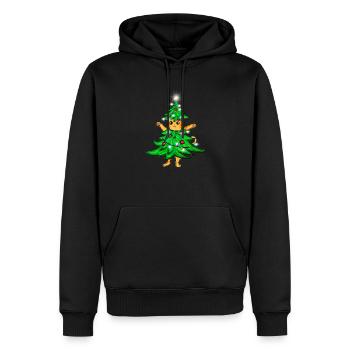 Casquette de chaîne légère pour animaux de Noël - Sweat à capuche Premium bio Homme - noir - Devant - Nico (187cm)