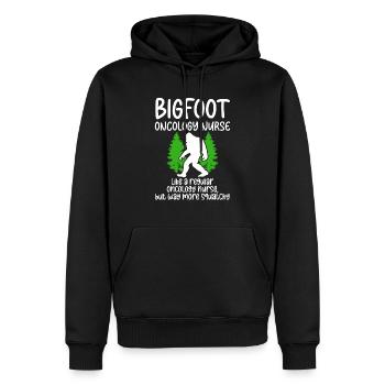 Bigfoot Party fournit une infirmière Bigfoot - Sweat à capuche Premium bio Homme - noir - Devant - Nico (187cm)