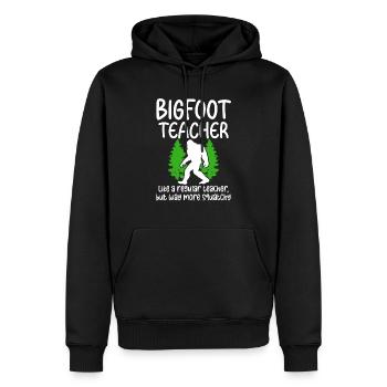 Bigfoot Party fournit des enseignants de Bigfoot - Sweat à capuche Premium bio Homme - noir - Devant - Nico (187cm)