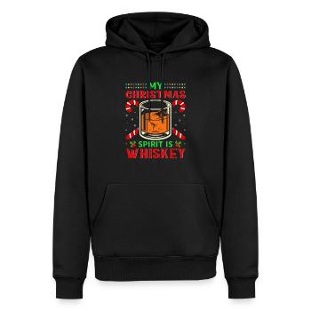 weihnachten whiskey christmas lustig alkohol - Männer Premium Bio Hoodie - Schwarz - Vorne - Nico (187cm)