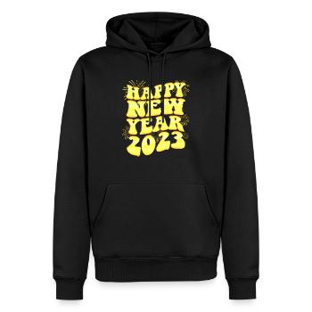 New Years Eve Party Countdown - Happy New Year - Men’s Premium Organic Hoodie - black - Front - Nico (187cm)
