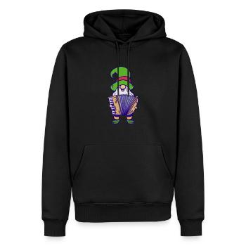 Weihnachtswichtel Akkordeon - Akkordeonspieler - Männer Premium Bio Hoodie - Schwarz - Vorne - Nico (187cm)