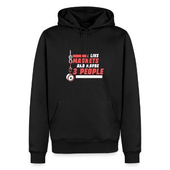 Magnetfischer Magnetangeln Schatzsuche - Männer Premium Bio Hoodie - Schwarz - Vorne - Nico (187cm)