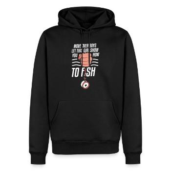 Magnetfischer Magnetangeln Schatzsuche - Männer Premium Bio Hoodie - Schwarz - Vorne - Nico (187cm)